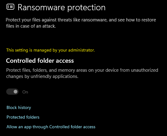 ransomware protection